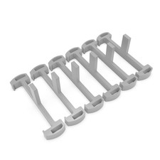 HTOH Plastic Clip for Linear Drain, Tile Tray Supporter, Grey linear,