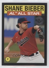 2021 Topps 1986 Topps All-Star Baseball Black 24/299 Shane Bieber #86AS1 y6z