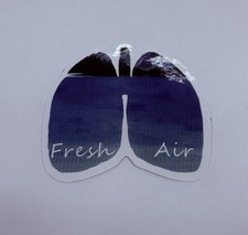 Fresh Air Lungs Nature Health Sticker Hiking Travel Decal Vinyl Art Decor Tc9 Fresh Air Lungs Nature Health Sticker Hiking Travel Decal Vinyl Art Decor Tc9