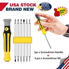 Premium 6in1 Mini Screwdrivers Set Small Screwdriver Sets Multipurpose Turn Scre