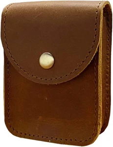 Genuine Leather Playing Card Case, Single Deck Playing Card Box，Leather Pouch Mu - Picture 1 of 12