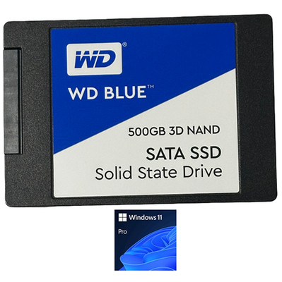 500GB WD Blue 3D NAND SSD with Windows 11 Pro for Dell Lenovo ASUS HP Acer IBM