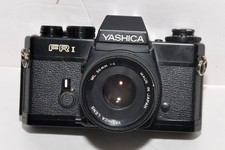 Yashica FR1 Black 35mm SLR Film Camera w Yashica 50mm 1:2 ML Lens UNTESTED; nice