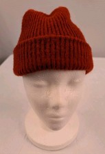 Vintage Eski Rust Knit Face Mask Balaclava Sk...