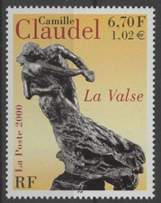 FRANCE TIMBRE 2000- CAMILLE CLAUDEL "LA VALSE" Y&T 3309 (**)