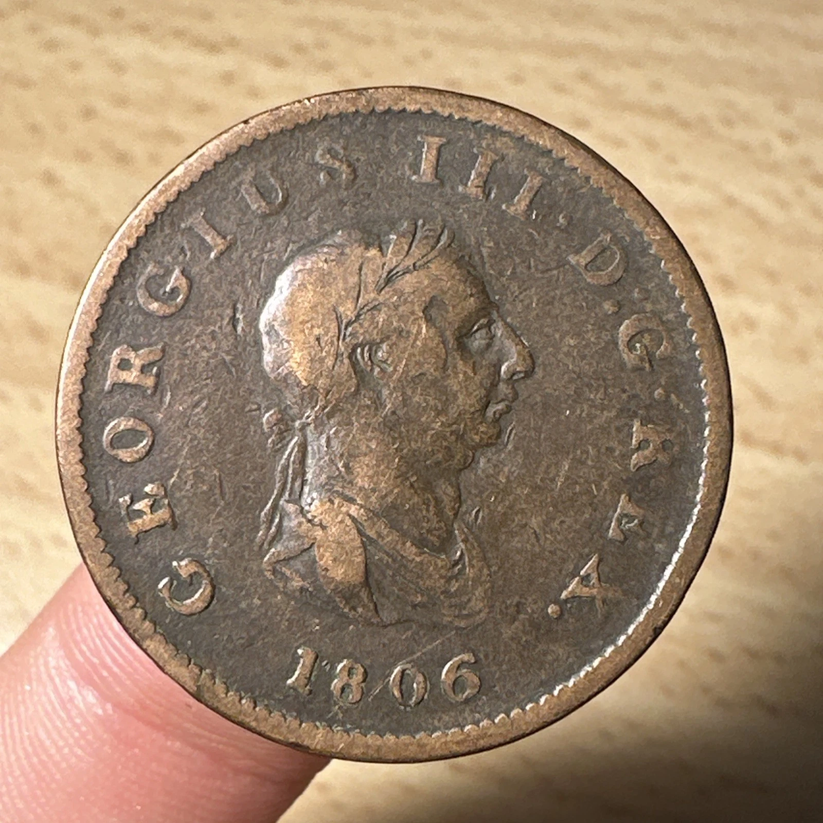 Pièce Un 1 Penny - George III 1806