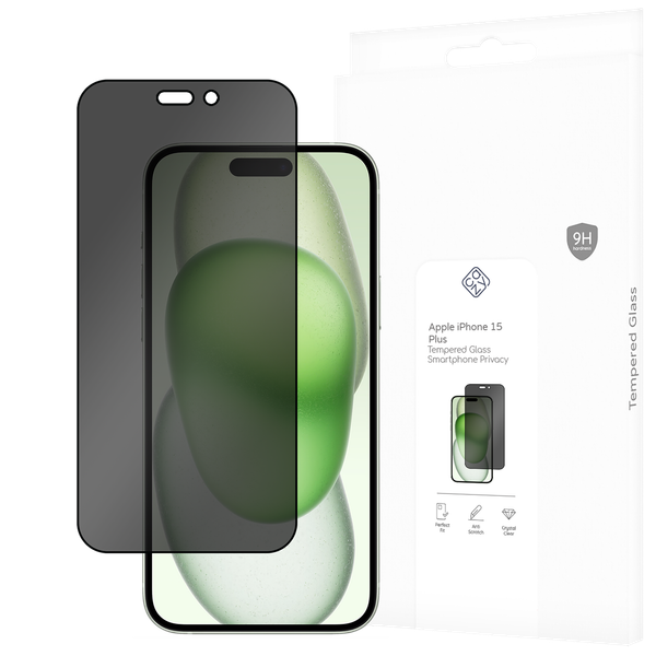 Panzerfolie Schutzglas Apple Iphone 15 Plus Displayschutz - Cazy - Schwarz-image