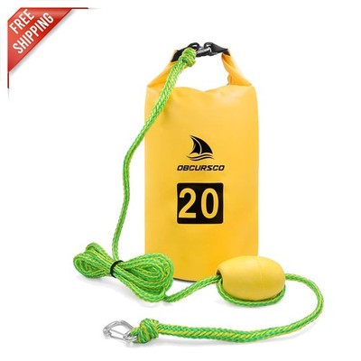 20L Heavy-Duty Jet Ski Anchor Kit with Adjustable Buoy for Watercraft Safety