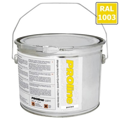 Antirutsch-Hallenmarkierfarbe PROline-paint, rutschhemmend, gelb, 5 l