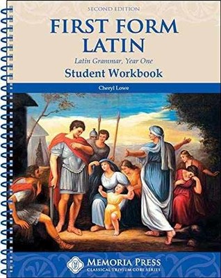 First Form Latin Student Workbook - Spiral-bound, by Cheryl Lowe - Very Good s