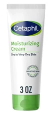 Cetaphil Moisturizing Cream Dry Skin Hydrating Hand & Body Lotion Unscented, 3oz