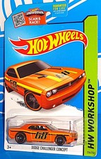 Hot Wheels 2015 Muscle Mania Series #234 Dodge Challenger Concept Orange w/ MC5s