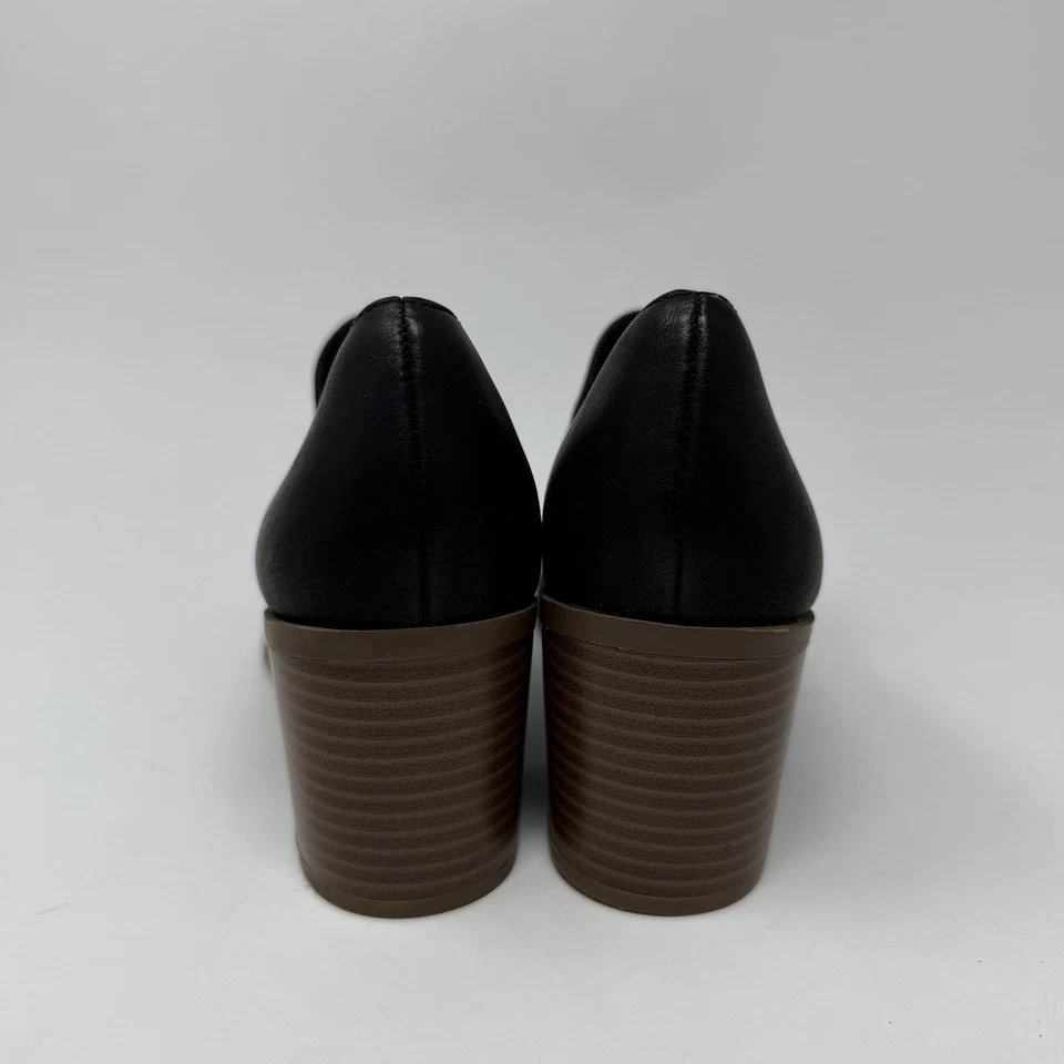 Style & Co Shoes Womens Size 9.5 Black Block Heel Loafers Slip On Work Dress - Image 4 of 4