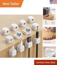 12-Pack Magnetic Cord Holders: Effortless Cable Organization for Home  Office