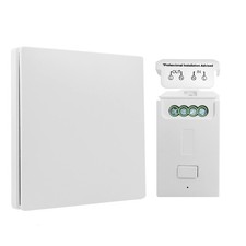 Kinetic Wireless Switch and Receiver | No Wiring or Batteries Needed