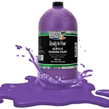 Pouring Masters Plum Crazy Purple Metallic Pearl 64-Ounce Acrylic Pouring Paint