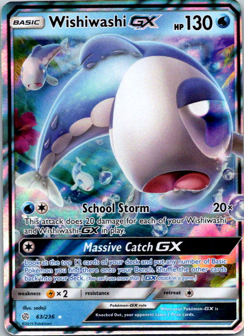 Wishiwashi GX  Ultra Rare SM - Cosmic Eclipse 63/236 NM