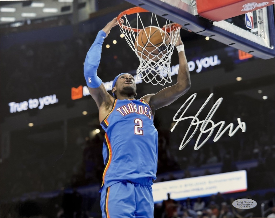 Shai Gilgeous-Alexander Autographed Signed Oklahoma City Thunder 8x10 W/COA 