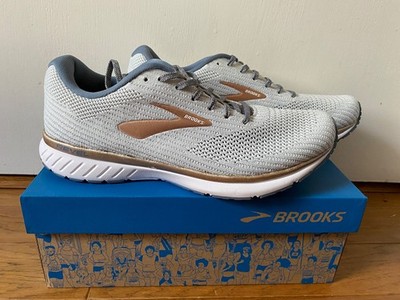 Brooks Revel 3 Rose Gold & White Running Shoes - Women's Size 11 - FREE SHIPPING
