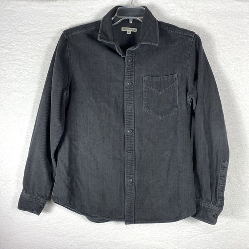 Frye, Vintage Frye & Co Gray Corduroy Button Front Shirt/Jacket Men's Size M