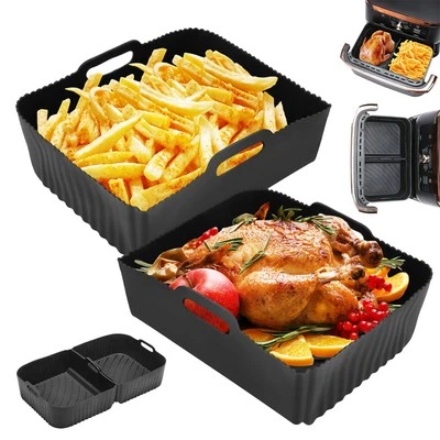 MARKENLOS Freidora de aire caliente Accesorios Airfryer Molde de silicona para Ninja Foodi Flexdrawer 10,4 L