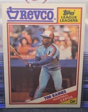 1988 Topps Revco Tim Raines League Leaders ⚾️⚾️⚾️ Montreal Expos 