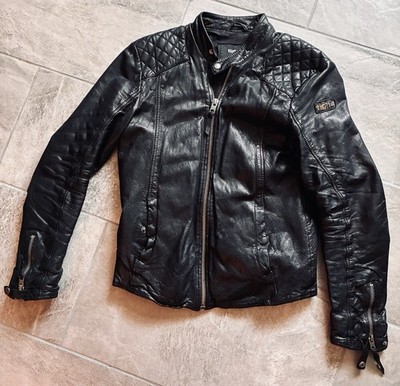 Tigha Lederjacke Gr m Schwarz Gut Gebraucht 