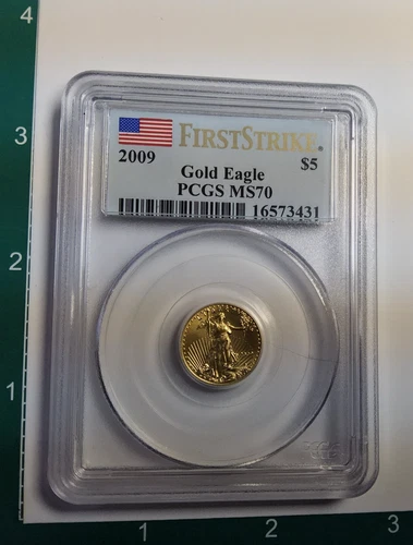 2009 $5 - GOLD EAGLE - FIRST STRIKE - PCGS MS70