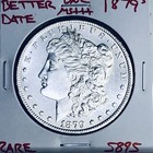 1879 S BU GEM MORGAN SILVER DOLLAR UNC MS+++ U.S. MINT RARE COIN 5895 — photo 1