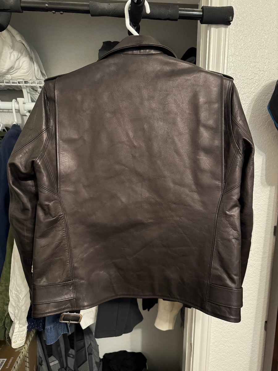 Fine Creek Leathers Leon Jacket Shinki Horsehide Used Size 42 View 2