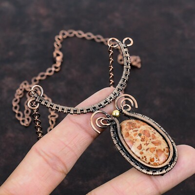 Asteroid Jasper Copper Gift For Briedsmaid Wire Wrapped Adjustable 18.0''