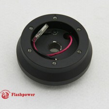 Flashpower 6 Bolt Steering Wheel Short Hub Adapter Billet Black For Toyota