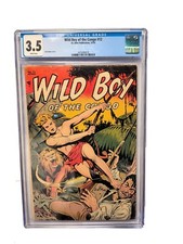 WILD BOY OF THE CONGO #12  CGC 3.5 MATT BAKER COVER