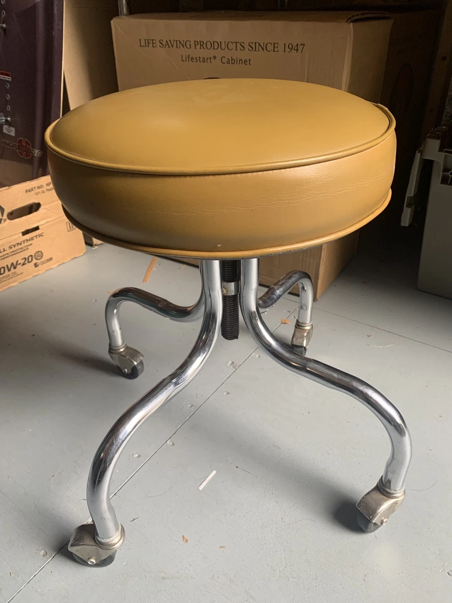 Vintage rolling online stool