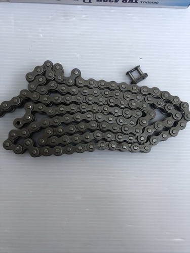 TKR HEAVY DUTY SOLID BUSH 428 120 LINK ROLLER CHAIN MADE IN JAPAN CHU428120 - Picture 5 of 5