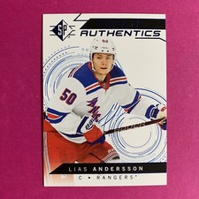 🐶 2018-19 SP Rookie Authentics Blue Lias Andersson #139 Rookie RC