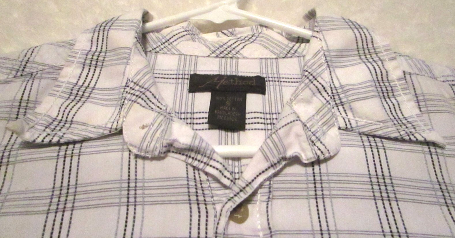 Method Multicolor Plaid 100% Cotton Button Short … - image 2