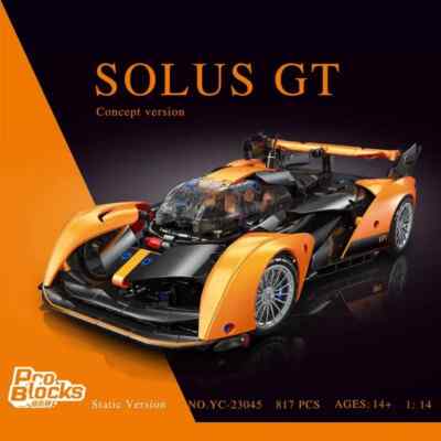 Building Blocks Happy Build 23045 Solus GTCar Bricks Model Kids DIY Toy