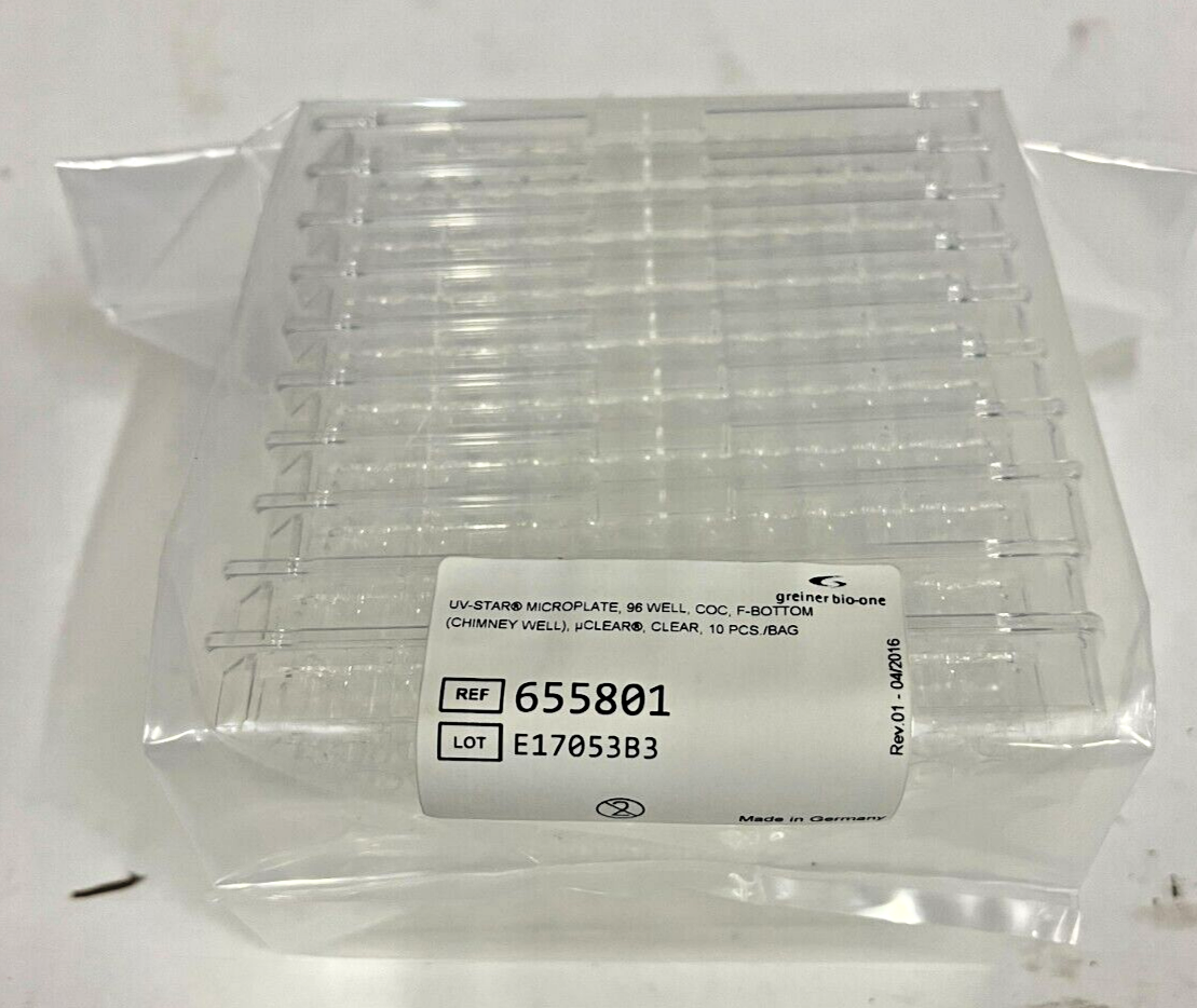 Greiner Bioone 655801 UVStar Microplate 96Well Clear Pack of 10 eBay