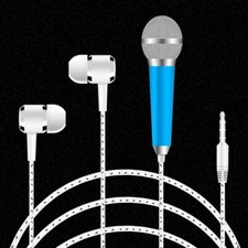 High Grade Mini 3.5mm Microphone In-ear Stereo Earphone w Microphone F Phone