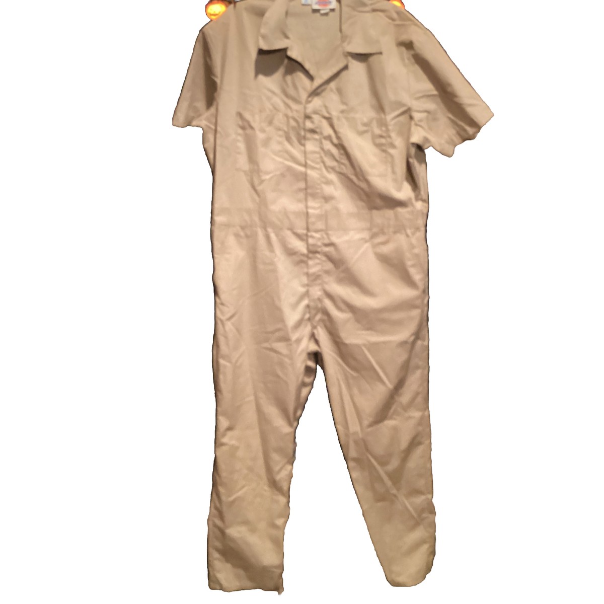 Vintage Dickies Jumpsuit Coveralls Mechanic Work Khaki Sz. 46 M