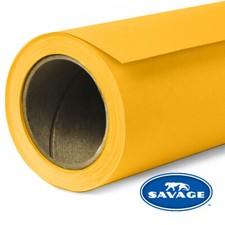 Savage Hintergrundkarton 1,35x11m Deep Yellow (71) Fotostudio Papierhintergrund