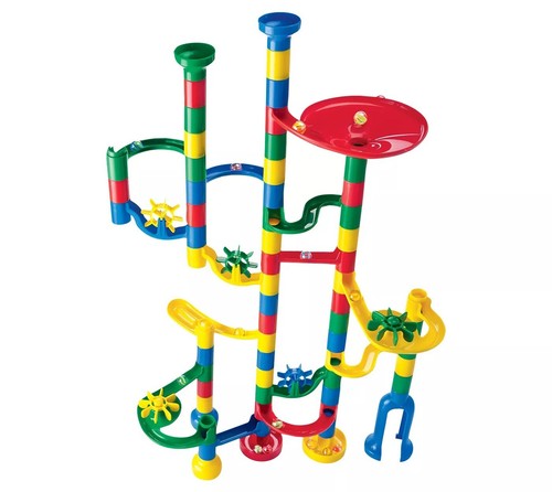 Marble Run 50 Pcs Piece Construction Toy Game Set Maze Race Track Building - Picture 2 of 2