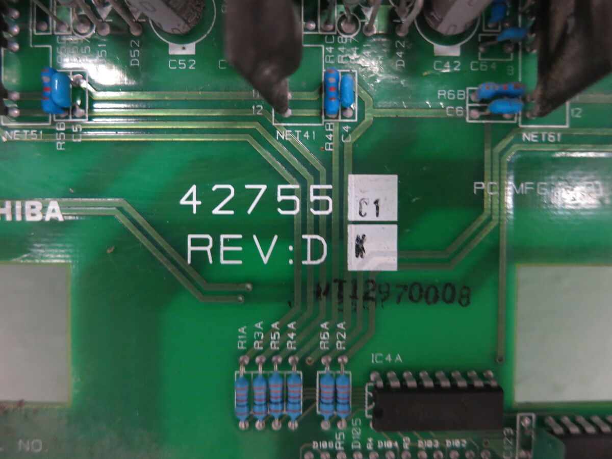 Toshiba 42755-C1 Rev D G3+ VS Drive Control Board 42755C1 Toshiba 42755-C1 Rev D G3+ VS Drive Control Board 42755C1