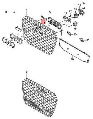 Genuine AUDI Audi RS6RS6 plus Avant qu. RS6 quattro Securing 