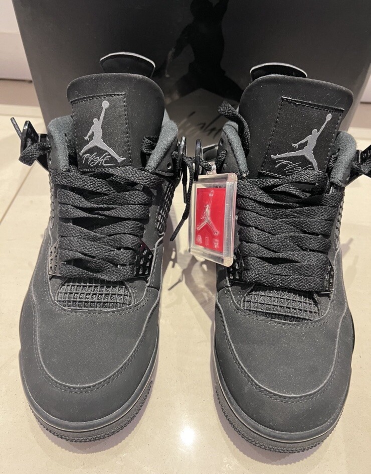 Jordan 4 Black Cat Shoes Size UK 7 eBay