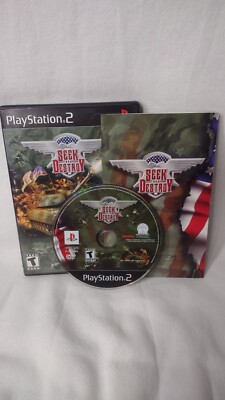 Seek And Destroy 2002 Sony Playstation 2 PS2 Video Game Complete CIB