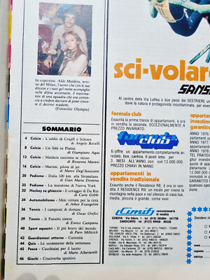 Gazzetta Dello Sport Illustrata 45-1978 – Rocca Liedholm Jannacci Amadei
