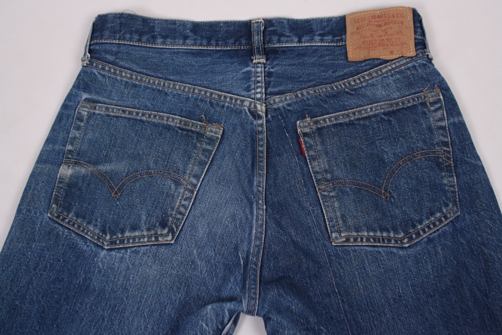 Vintage 60s 70s (?) Levis 502 0117 Jeans Selvedge Big E Talon Zip