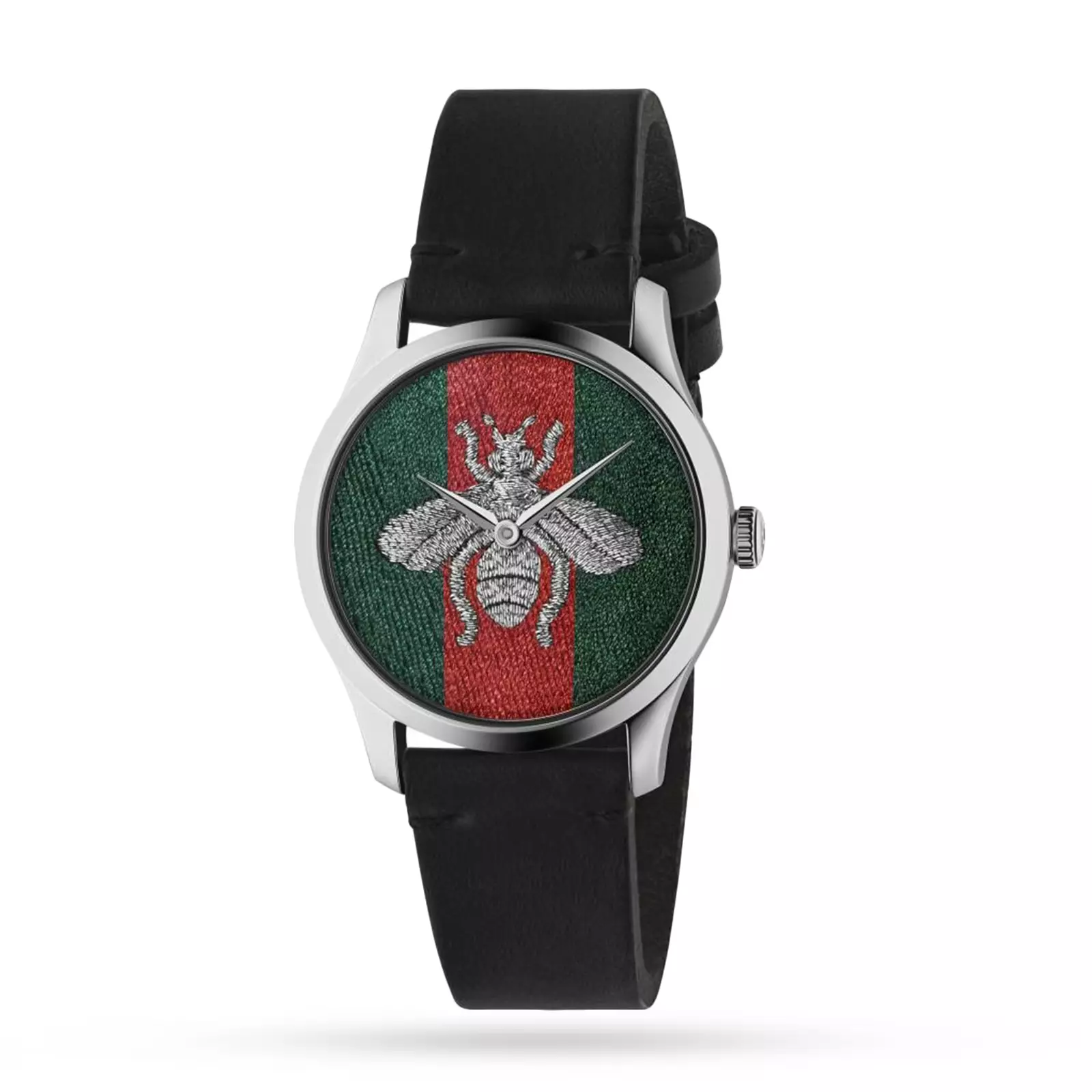 Montre pour homme Gucci G Timeless cadran abeille bracelet cuir   YA1264149